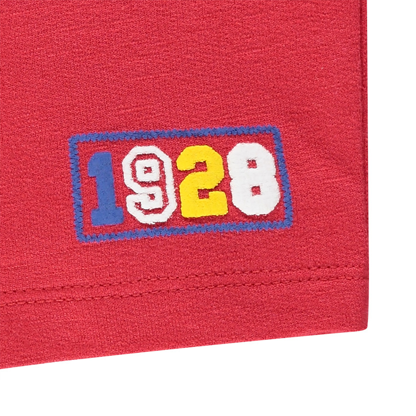 Conjunto de playa Disney con camiseta de rayas y bermudas lisas 