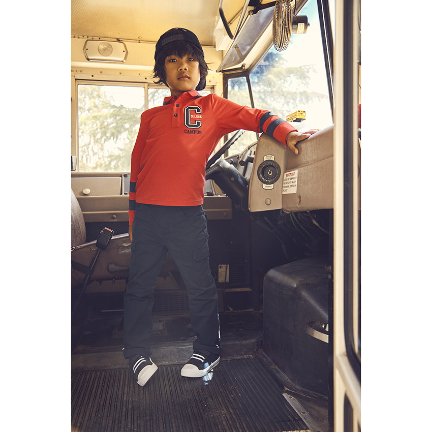 Gorra de terciopelo con bordado 3D para niño 