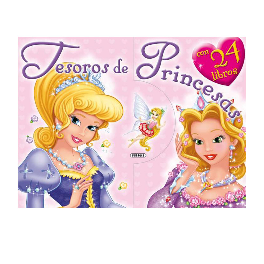 Libro Tesoros de princesas 24 minilibritos +3 años 