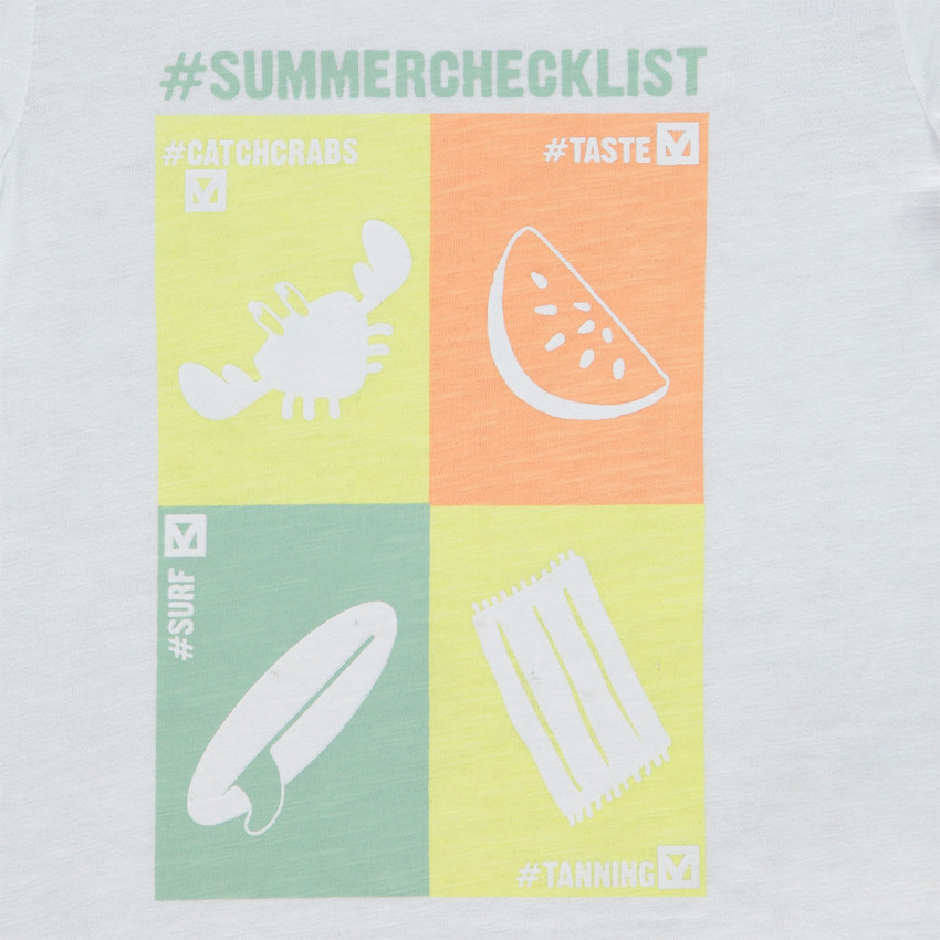 Pack de 4 camisetas manga corta fantasía para bebé niño 