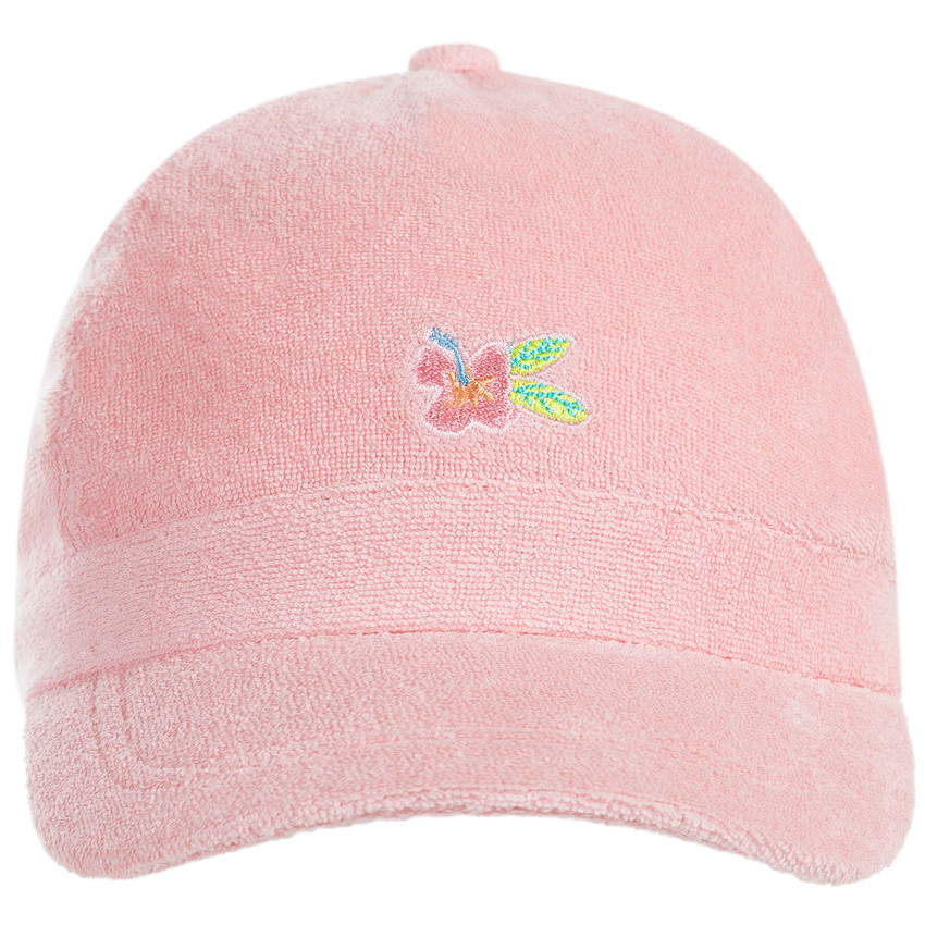 Gorra de rizo bordada para bebé niña 