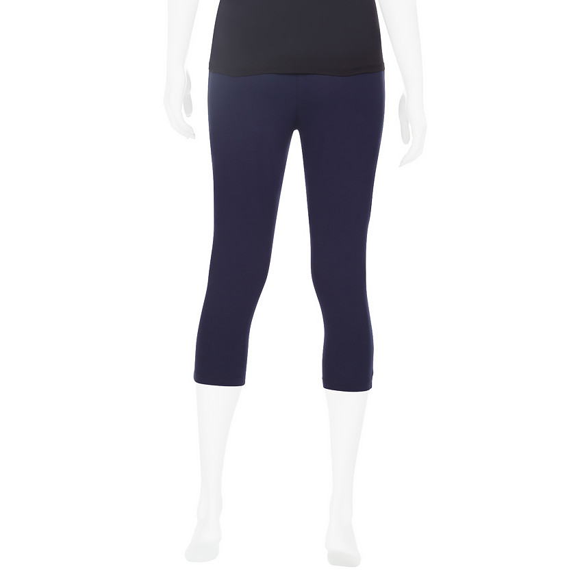 Leggings de embarazo cortos con banda alta 