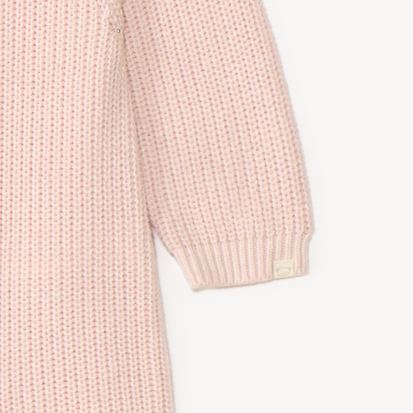 Conjunto de 2 piezas: mono + gorro de punto para niña bebé. 