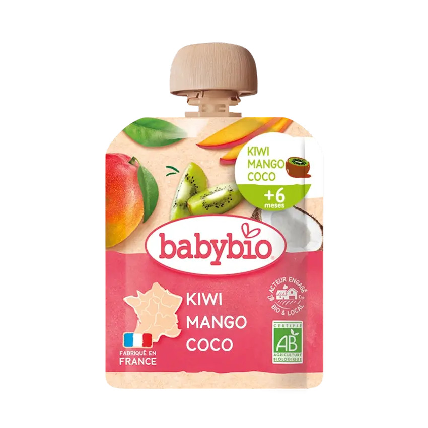 Bolsita exprimible Kiwi mango y coco 90g 