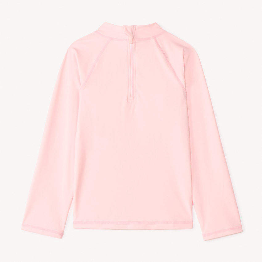 Camiseta de manga larga anti-UV SPF 50+ con estampado de hibisco para niña 
