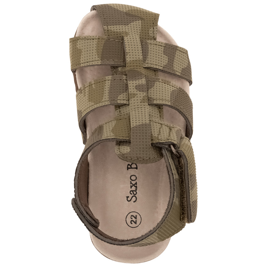 Sandalias velcro estampado camuflaje para bebé niño 