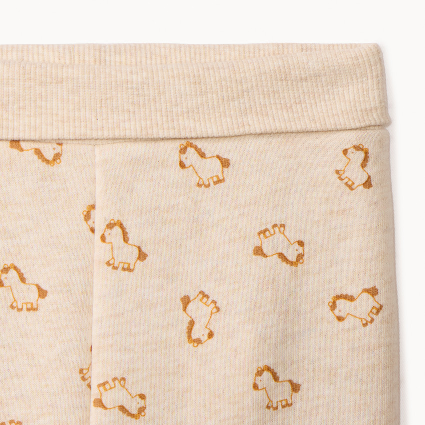 Conjunto de chándal de felpa con estampado de caballo para bebé niño 