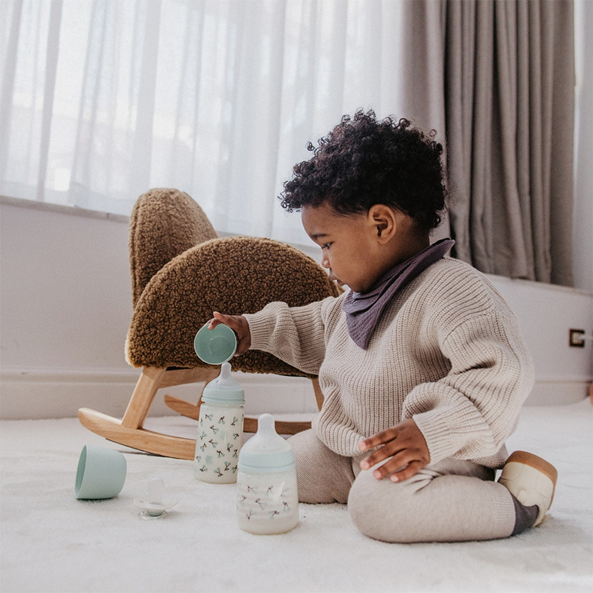 Coffret nouveau-né 5 pièces Birdies vert 