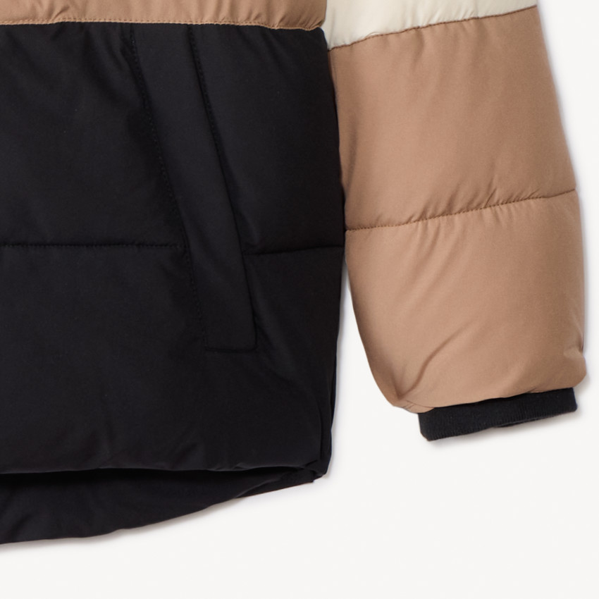 Anorak acolchado efecto color block para niño 