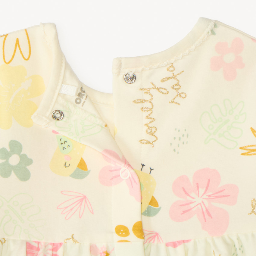 Pijama 2 en 1 con efecto de túnica, estampado de fantasia de koala para niña. 