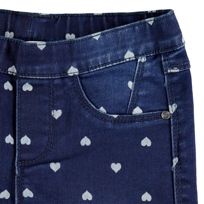 Jeggings estampado corazones all-over 