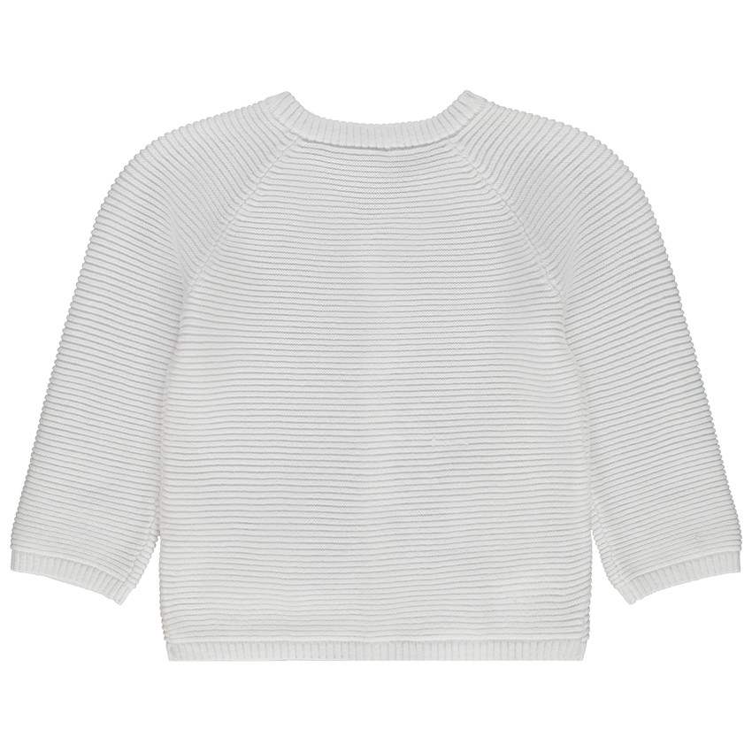 Gilet de punto fantasía liso para bebé niño 