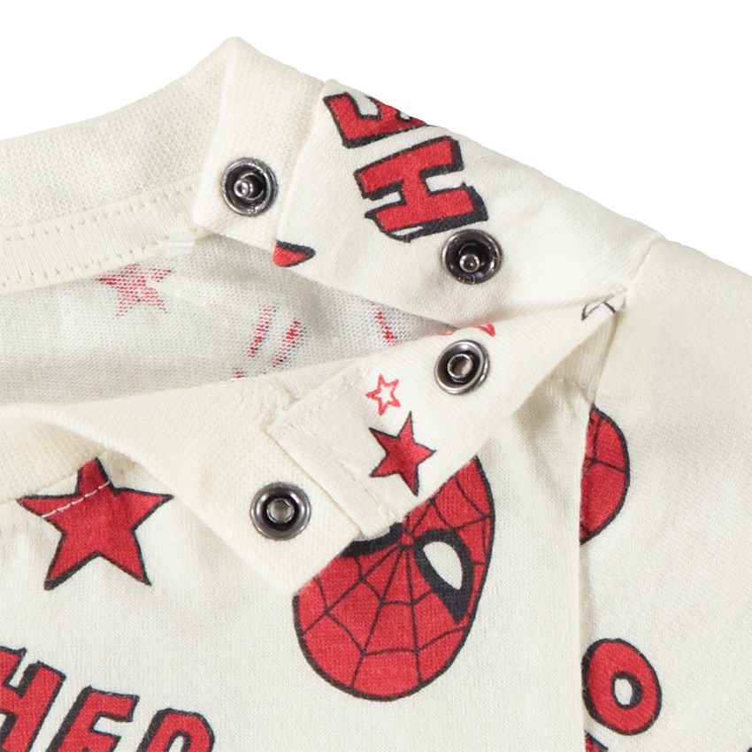 Camiseta manga corta estampada Spider-Man Marvel para bebé niño 