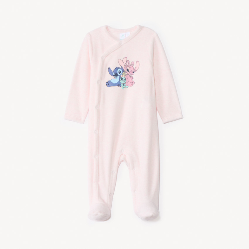 Dors-bien en velours Stitch & Angel Disney pour bébé fille 