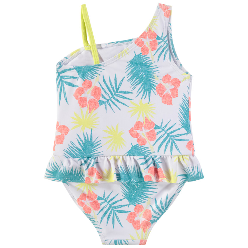 Maillot de baño de una pieza en jersey estampado floral para niña  Additional Maillot de baño de una pieza en jersey estampado floral para niña