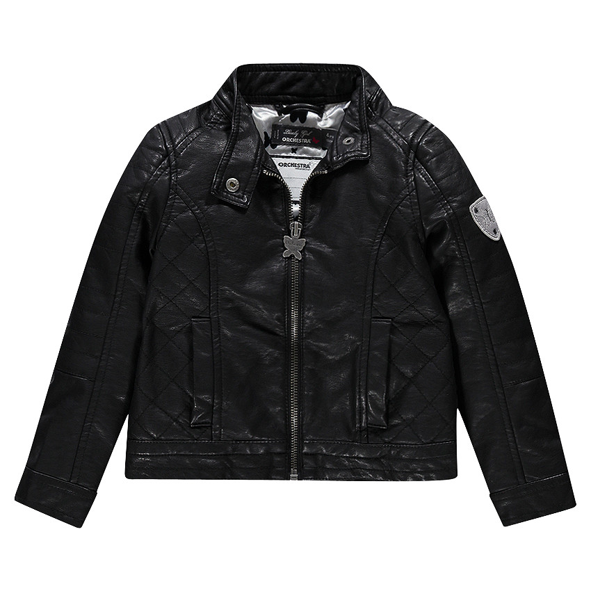 Cazadora Perfecto de aspecto cuero acolchado con detalle 
