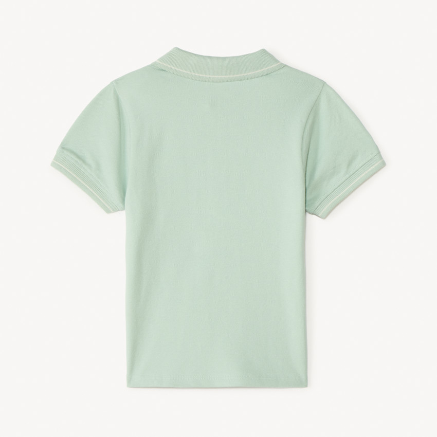 Polo de manga corta con bordado de tenis para bebé niño 