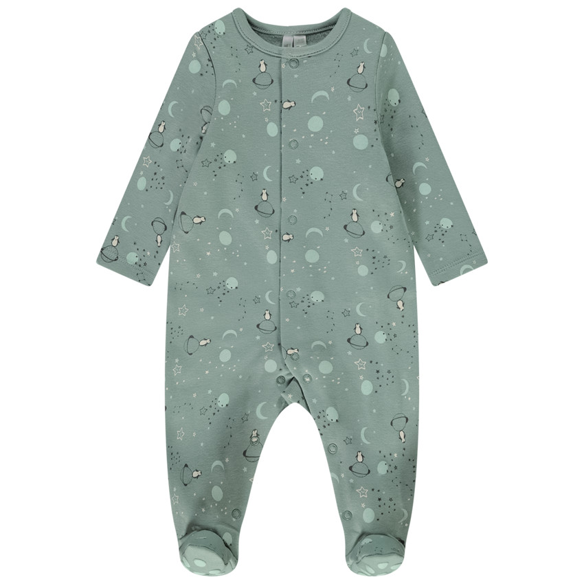 Dors-bien imprimé planètes pour bébé garçon avec ouvertures différentes selon l'âge 