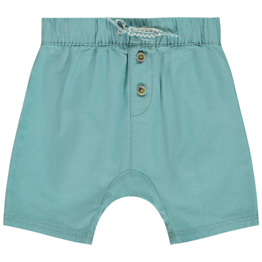 Bermudas en ripstop con solapas abotonadas para bebé niño 