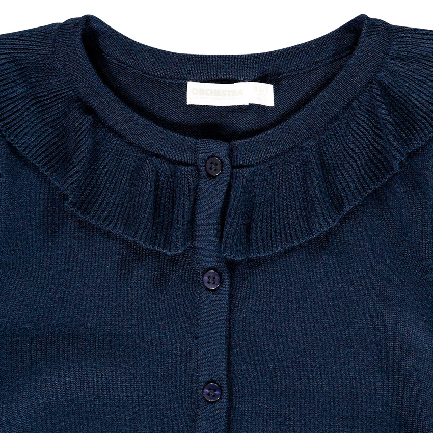 Chaqueta de punto azul marino 