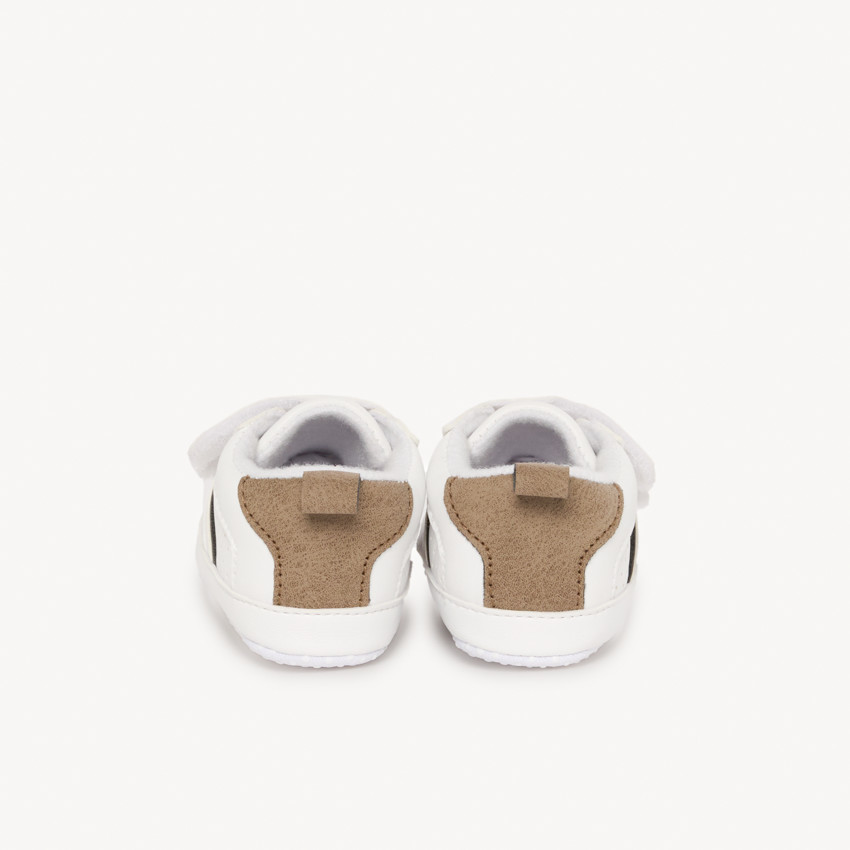 Zapatillas bajas bicolor con cierre de velcro para bebé niño 