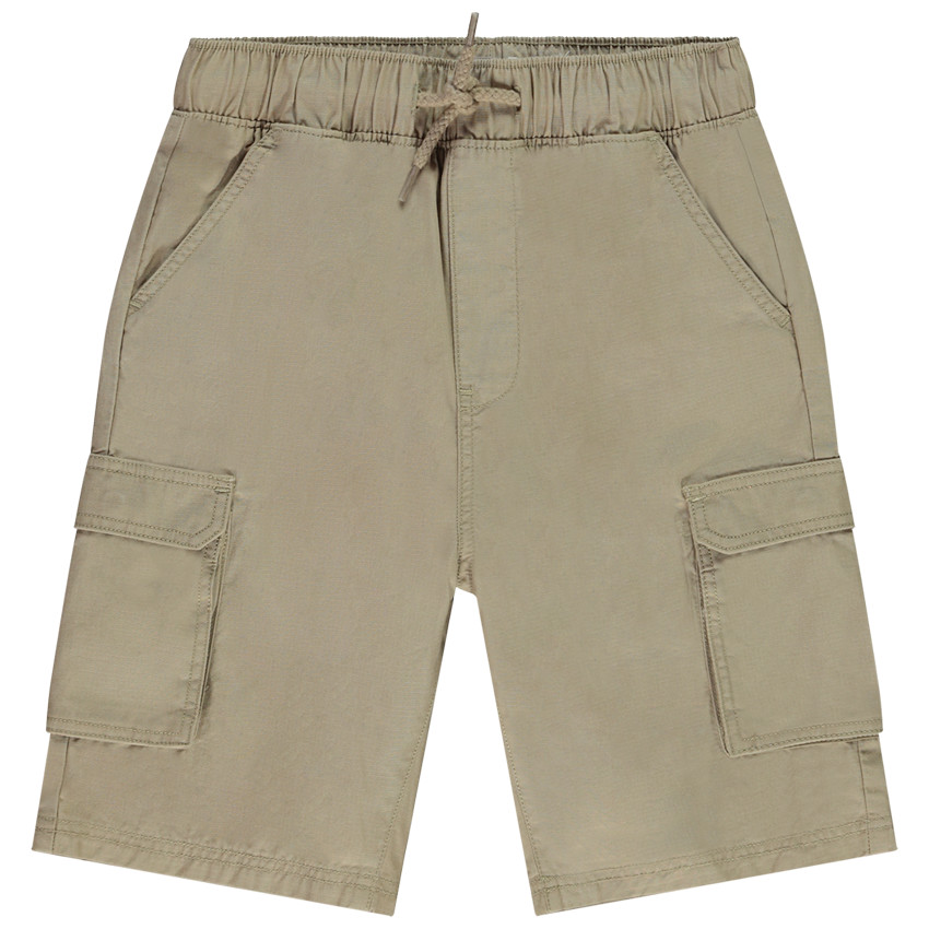 Bermudas lisas con múltiples bolsillos para niño 