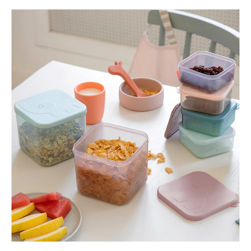 Pack de 3 recipientes de conservación M - Elphee Azul 