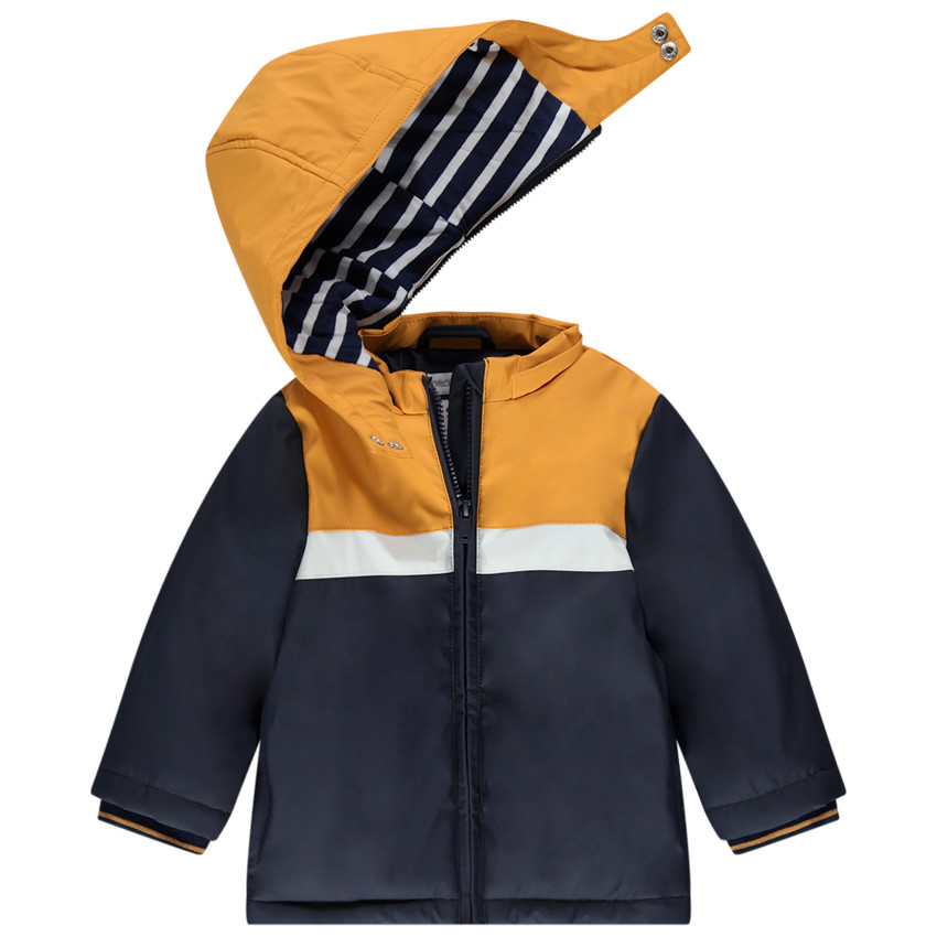 Coupe-vent en gomme à doublure rayée 