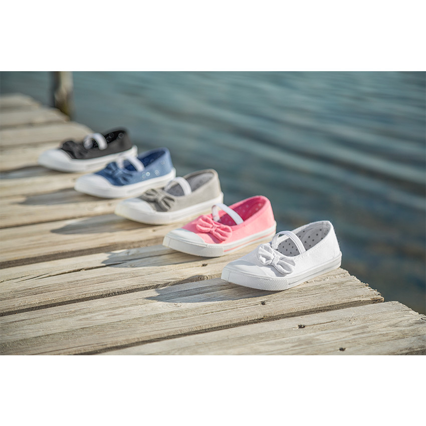 Zapatillas de lona elásticas con lazo para bebés del 28 al 35  Additional Zapatillas de lona elásticas con lazo para bebés del 28 al 35