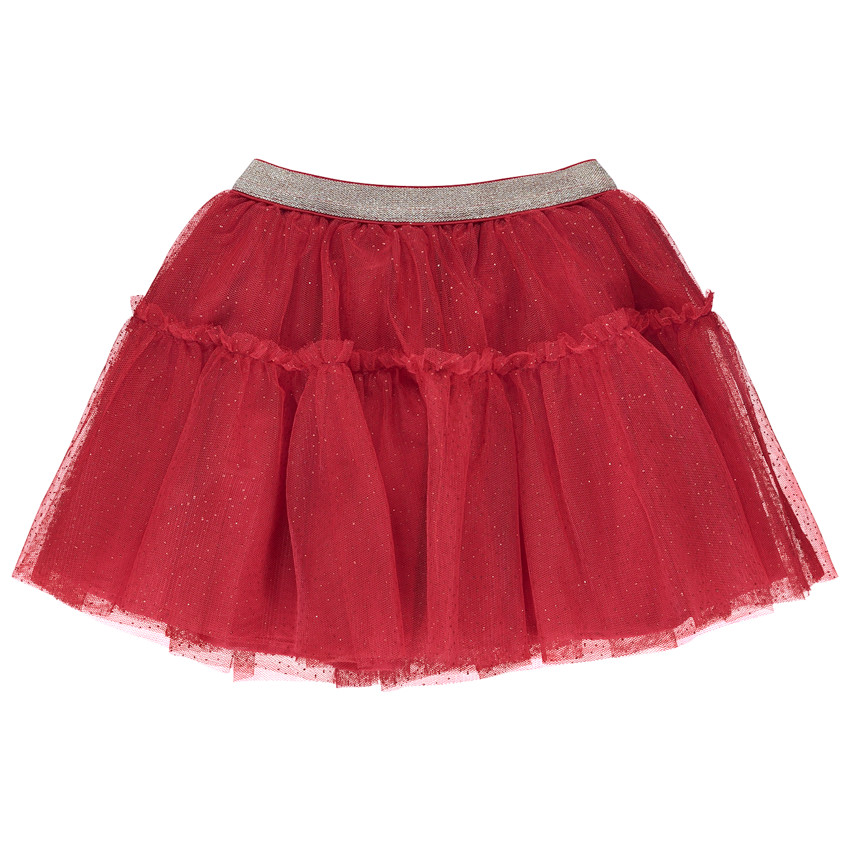 Falda con volantes de tul brillante para niña bebé 