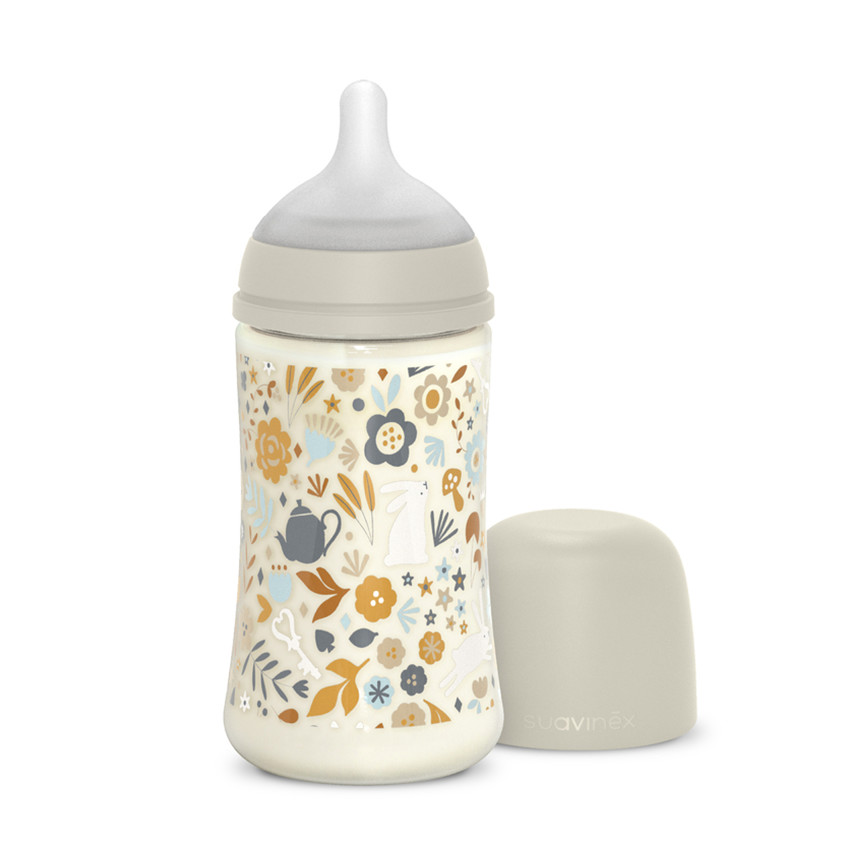 Biberón con tetina simétrica SX Pro M 270ml Wonderland Beige 