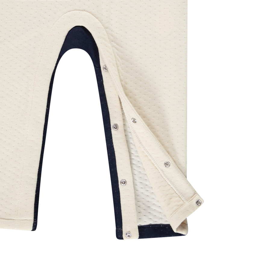 Combinaison longue en double jersey visuel petit chien pour bébé garçon Main Combinaison longue en double jersey visuel petit chien pour bébé garçon