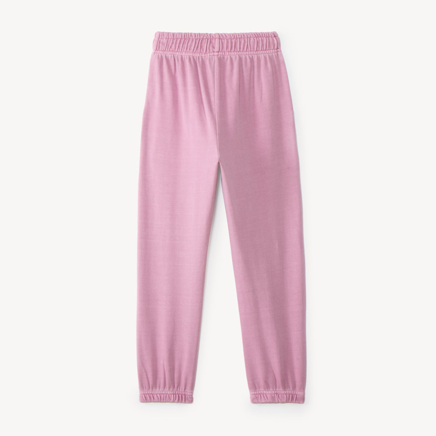 Pantalón de chándal rosa desgastado para niña 