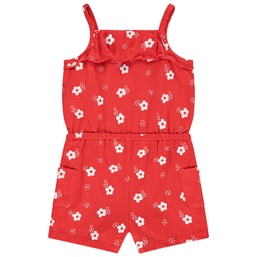 Combinaison corta estampado flores para bebé niña 