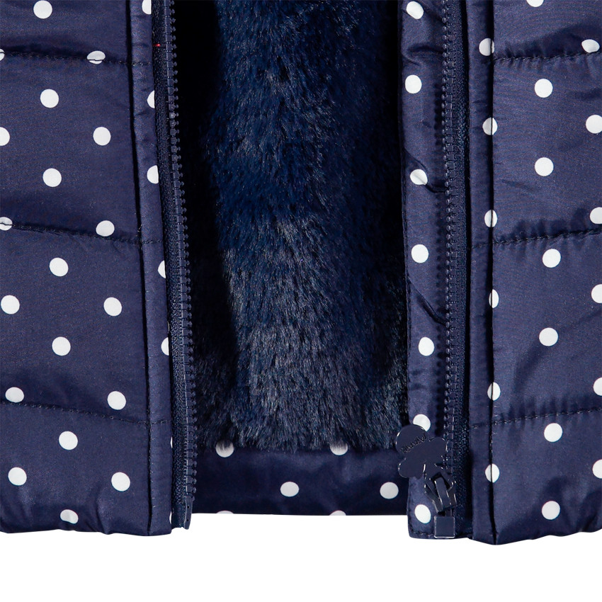 Chaleco anorak con lunares y forro de borreguillo Disney Minnie 