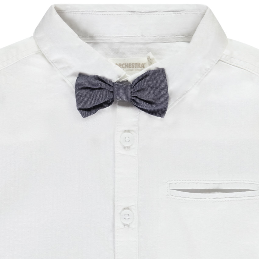 Camisa de manga corta con pajarita para niño  Additional Camisa de manga corta con pajarita para niño