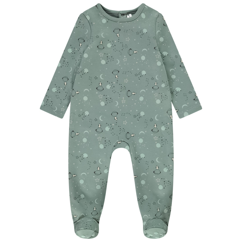 Dors-bien imprimé planètes pour bébé garçon avec ouvertures différentes selon l'âge 