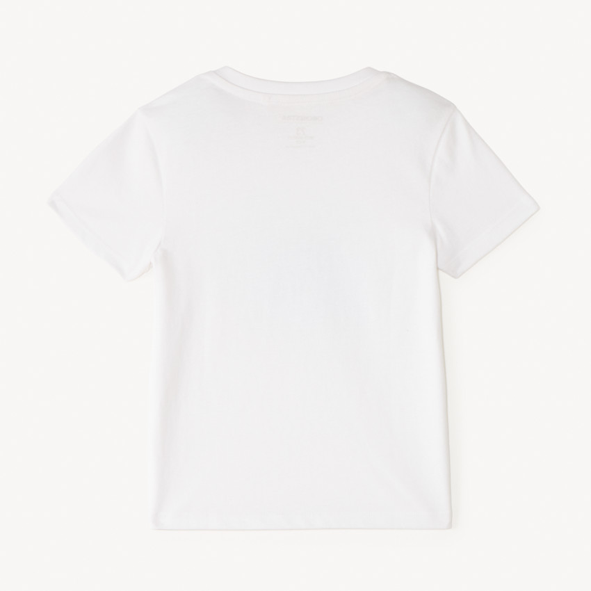 Camiseta de manga corta con motivos fantásticos en relieve para bebé niño. 