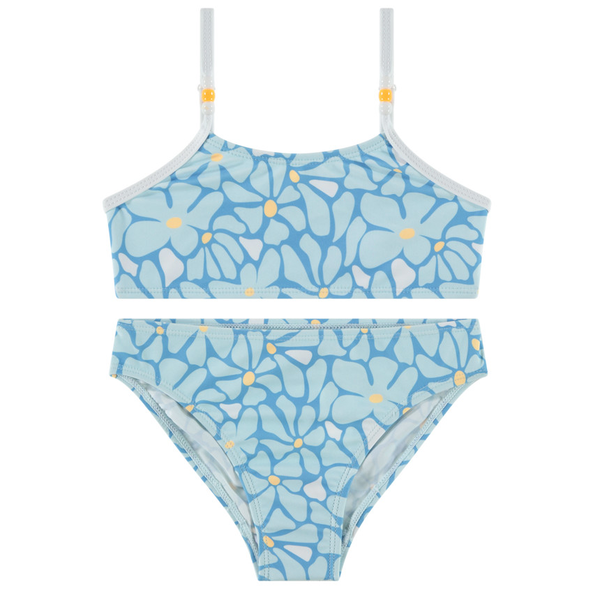 Bañador de 2 piezas con estampado floral para niña 