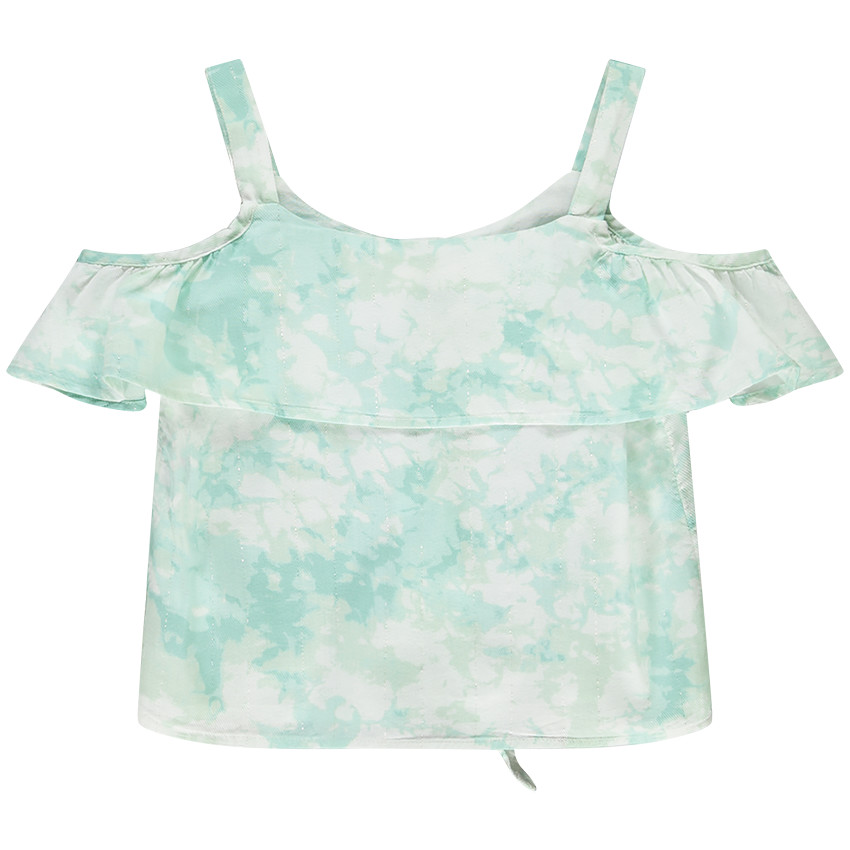 Chemise manches courtes épaules dénudées pour fille 