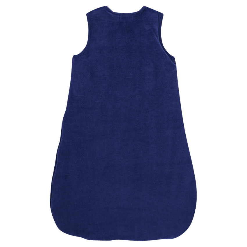 Saquito para dormir sin mangas de terciopelo y tejido de punto con motivo 