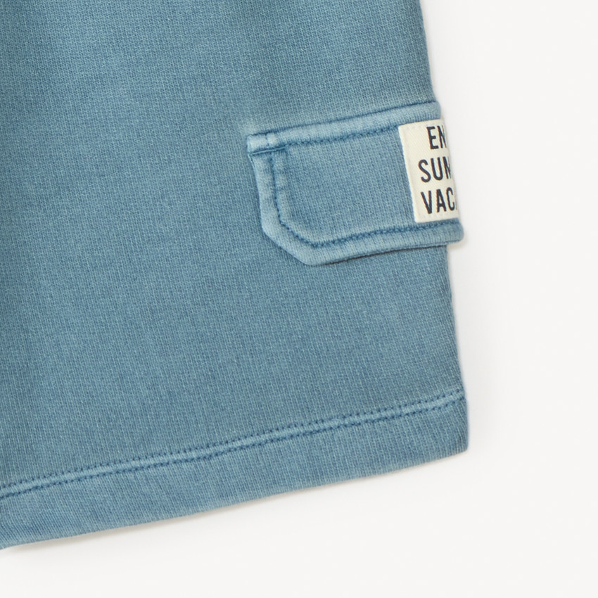 Bermudas de felpa con bolsillos para niño 