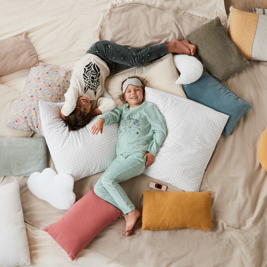 Set pyjama en velours motifs loup pour garçon 