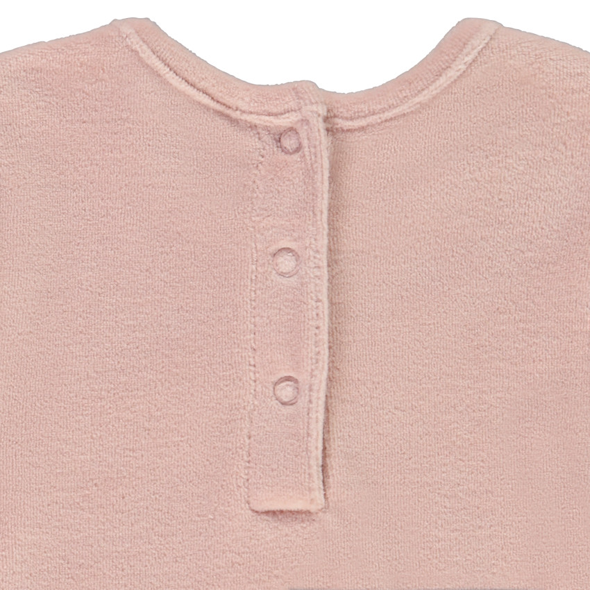 Pelele de terciopelo de 2 piezas con camiseta y pantalón estampado de Minnie Disney para bebé niña 