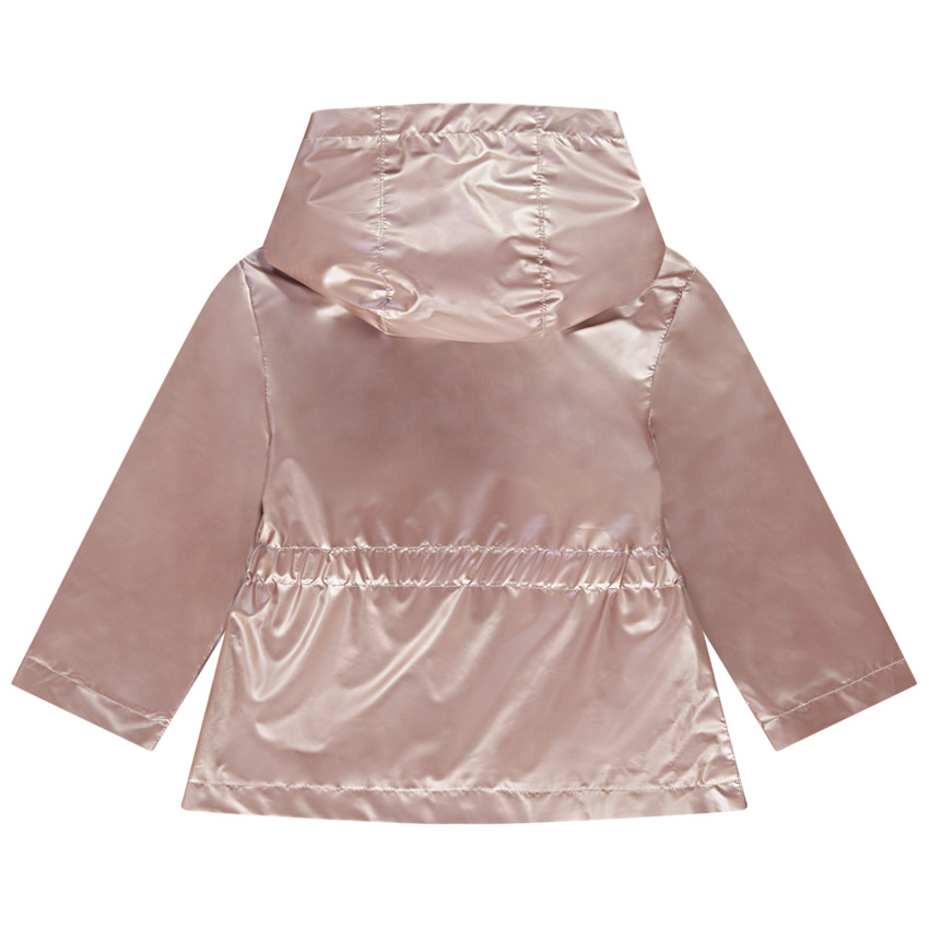 Chubasquero de tela efecto metalizado con forro de terciopelo para bebé niña  Additional Chubasquero de tela efecto metalizado con forro de terciopelo para bebé niña
