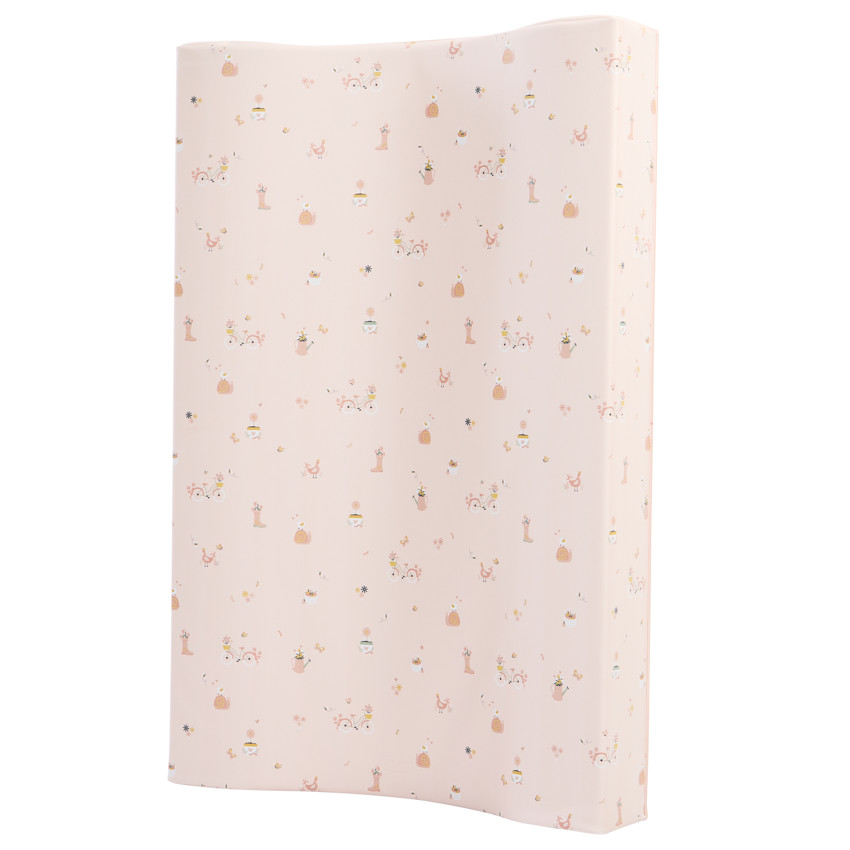 Matelas à langer Promenade Bucolique rose clair 