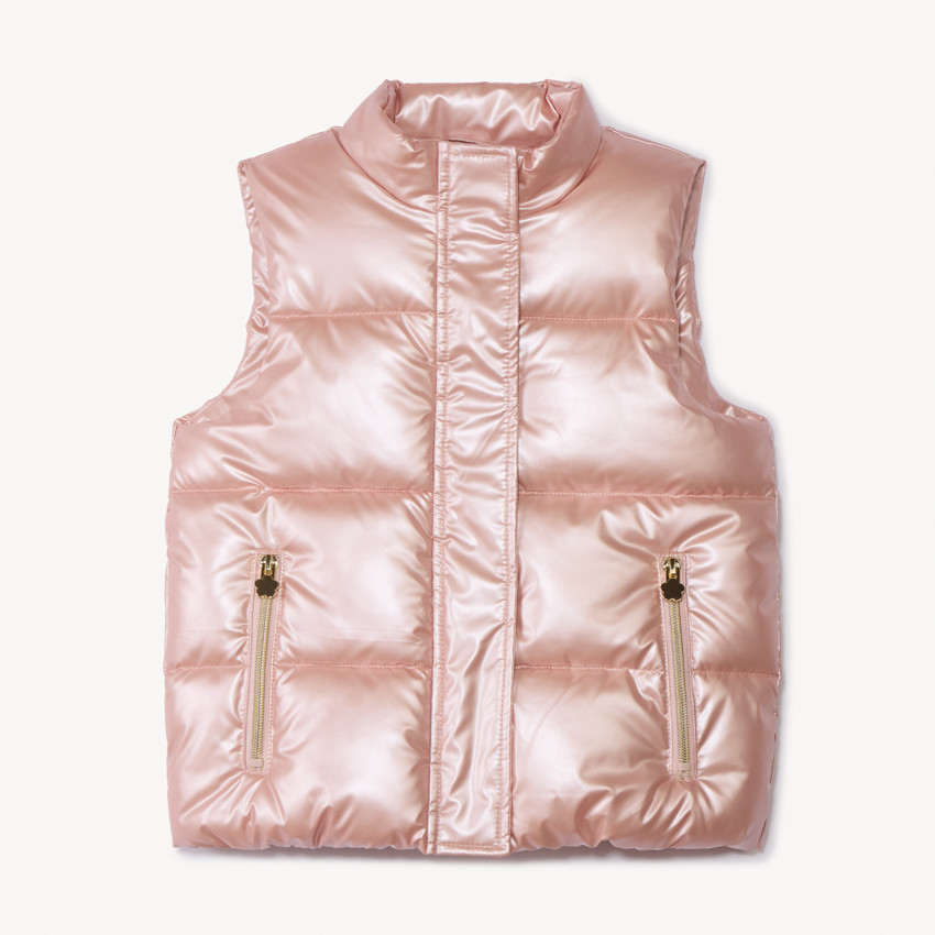 Chaleco sin mangas acolchado efecto nacarado para niña  Additional Chaleco sin mangas acolchado efecto nacarado para niña