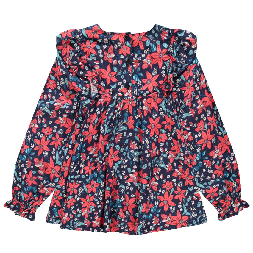 Blusa manga larga estampado flores all-over y volantes   Additional Blusa manga larga estampado flores all-over y volantes