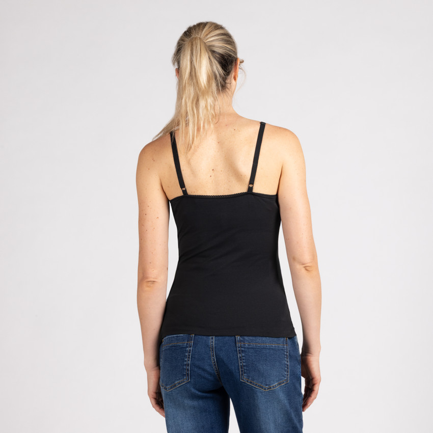 Camiseta sin mangas de lactancia en color liso para mujer 