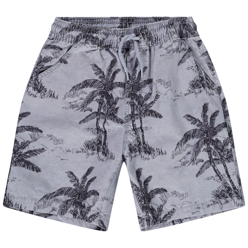 Bermudas de algodón estampado palmeras para niño 